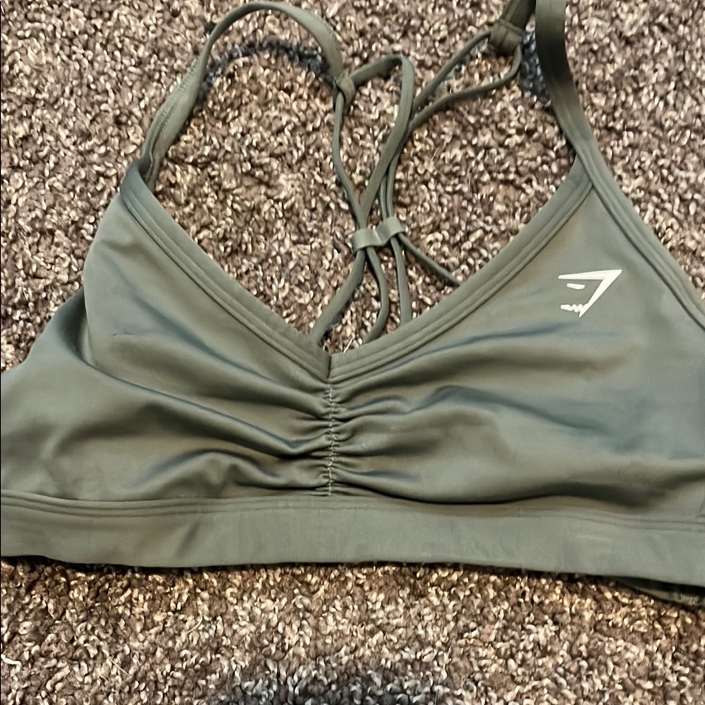 Women's Green Sports Bra, Gymshark XS